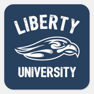 Liberty Flames Logo Square Sticker