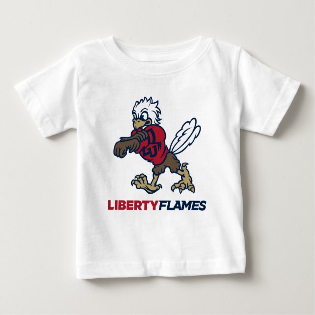 Liberty Flames Sparky Baby T-Shirt (Front)