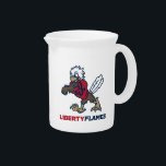 Liberty Flames Sparky Beverage Pitcher<br><div class="desc">Check out these Liberty University designs! Show off your Flames pride with these new University products. These make the perfect gifts for the University student,  alumni,  family,  friend or fan in your life. All of these Zazzle products are customizable with your name,  class year,  or club. Go Flames!</div>