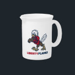 Liberty Flames Sparky Beverage Pitcher<br><div class="desc">Check out these Liberty University designs! Show off your Flames pride with these new University products. These make the perfect gifts for the University student,  alumni,  family,  friend or fan in your life. All of these Zazzle products are customizable with your name,  class year,  or club. Go Flames!</div>