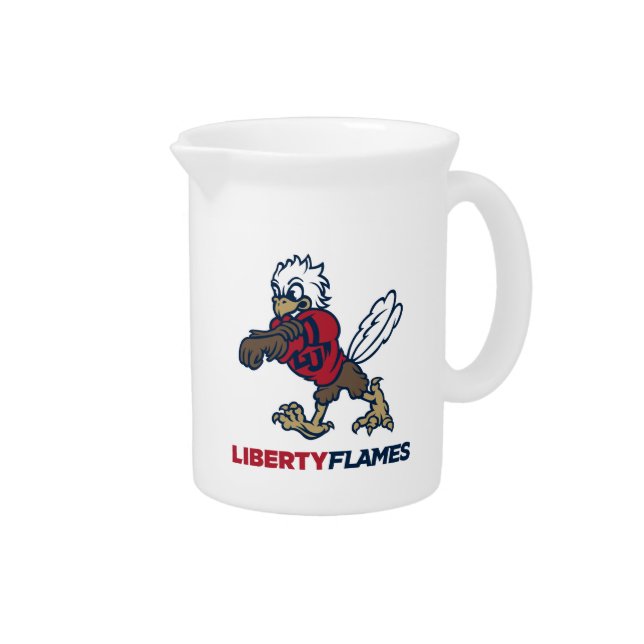 Liberty Flames Sparky Beverage Pitcher (Right)