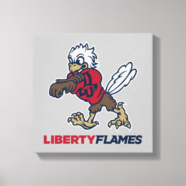 Liberty Flames Sparky Canvas Print (Front)