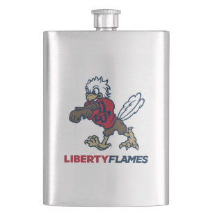 Liberty Flames Sparky Flask