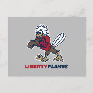 Liberty Flames Sparky Invitation Postcard