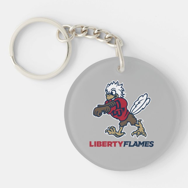 Liberty Flames Sparky Keychain (Front)