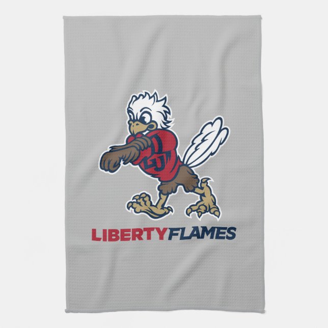 Liberty Flames Sparky Kitchen Towel (Vertical)