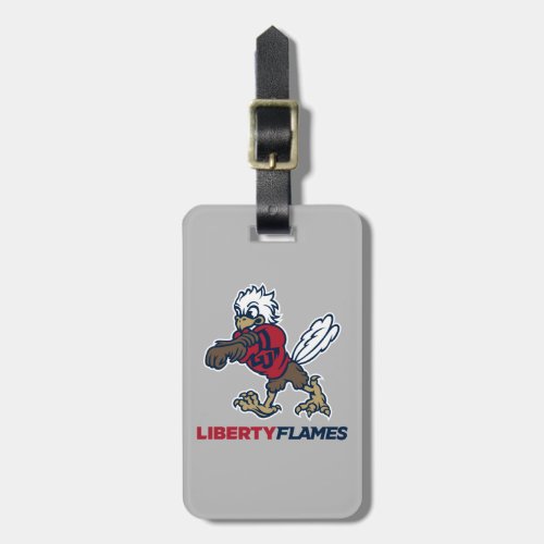 Liberty Flames Sparky Luggage Tag
