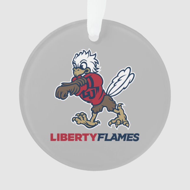 Liberty Flames Sparky Ornament (Front)