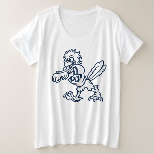 Liberty Flames Sparky Plus Size T-Shirt (Design Front)