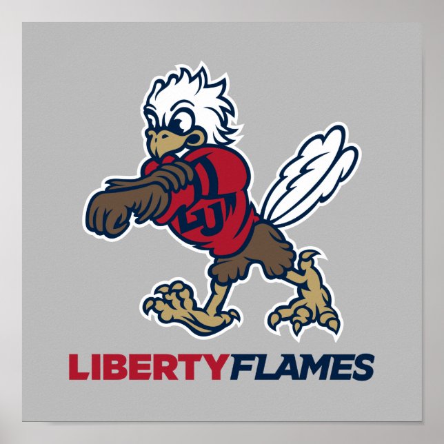 Liberty Flames Sparky Poster (Front)