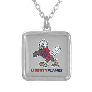 Liberty Flames Sparky Silver Plated Necklace