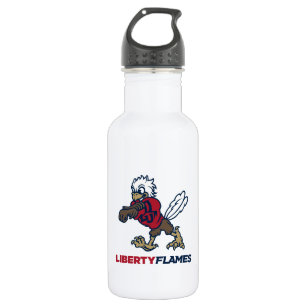 Liberty Flames Sparky Stainless Steel Water Bottle