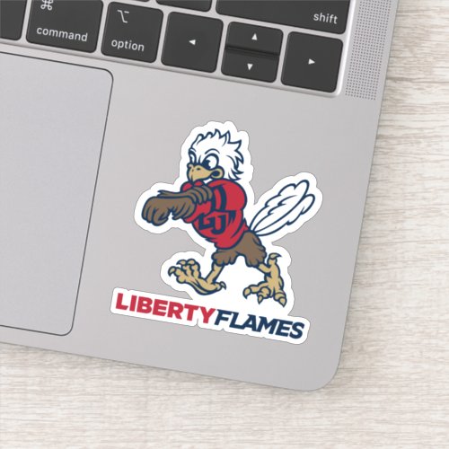 Liberty Flames Sparky Sticker