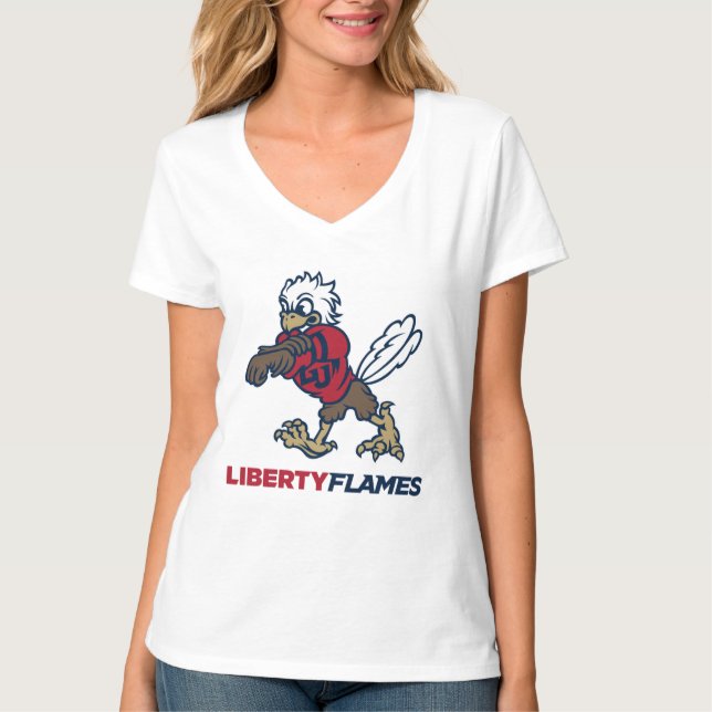 Liberty Flames Sparky T-Shirt (Front)