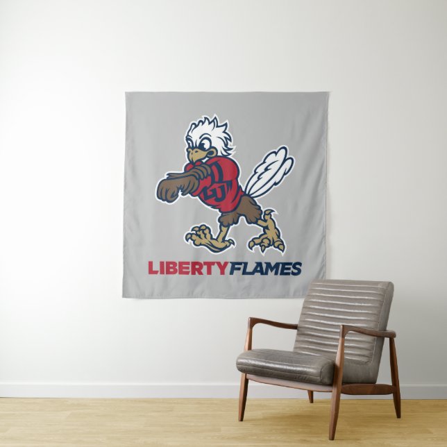 Liberty Flames Sparky Tapestry (In Situ)