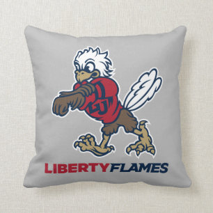 Liberty Flames Sparky Throw Pillow
