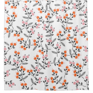 Liberty Florals: Hand-Stitched Embroidery Shower Curtain