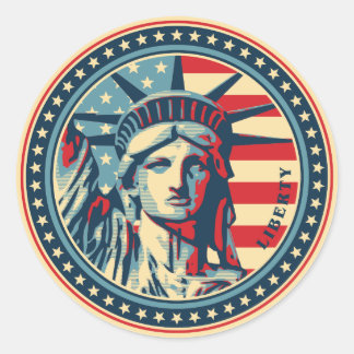 Liberty for All! Classic Round Sticker