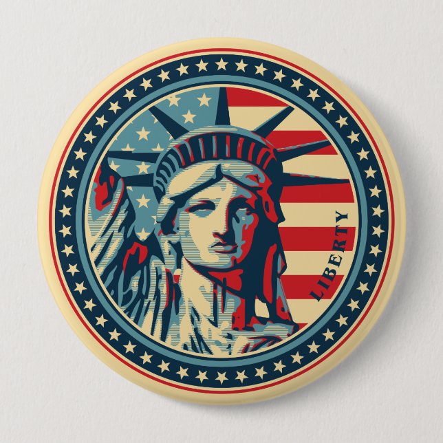 Liberty for All! Pinback Button (Front)