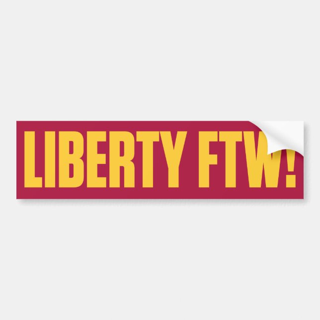 Liberty For The Win Bumper Sticker (Front)
