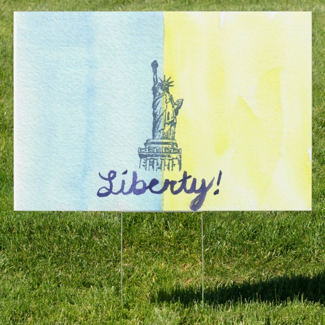 Liberty for Ukraine Sign (Insitu)