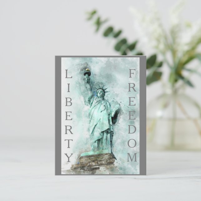 Liberty Freedom Postcard (Standing Front)