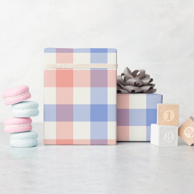 Liberty Gingham - Wrapping Paper (Baby Shower)