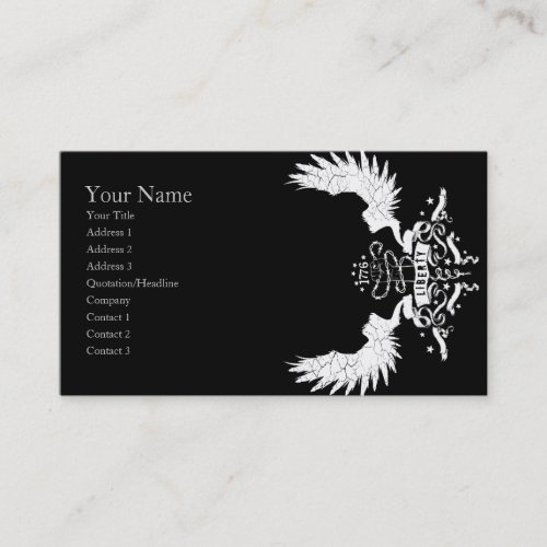 Liberty Graphic Profile Card Business Card