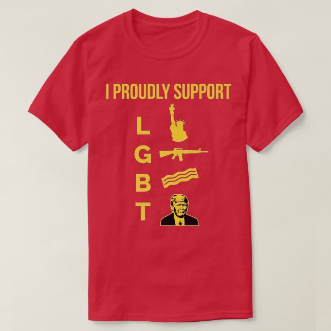 Liberty Guns Beer rump  Funny Parody LGB Gifts Pre T-Shirt (Design Front)
