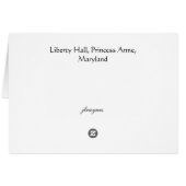 Liberty Hall Cards (Back Horizontal)