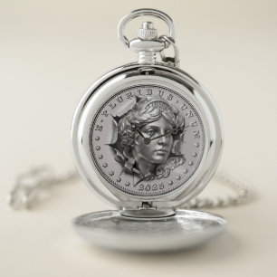 Liberty Hobo Coin Pocket Watch