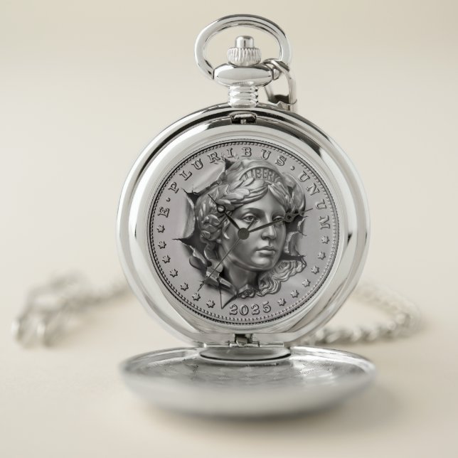 Liberty Hobo Coin Pocket Watch (Inside)