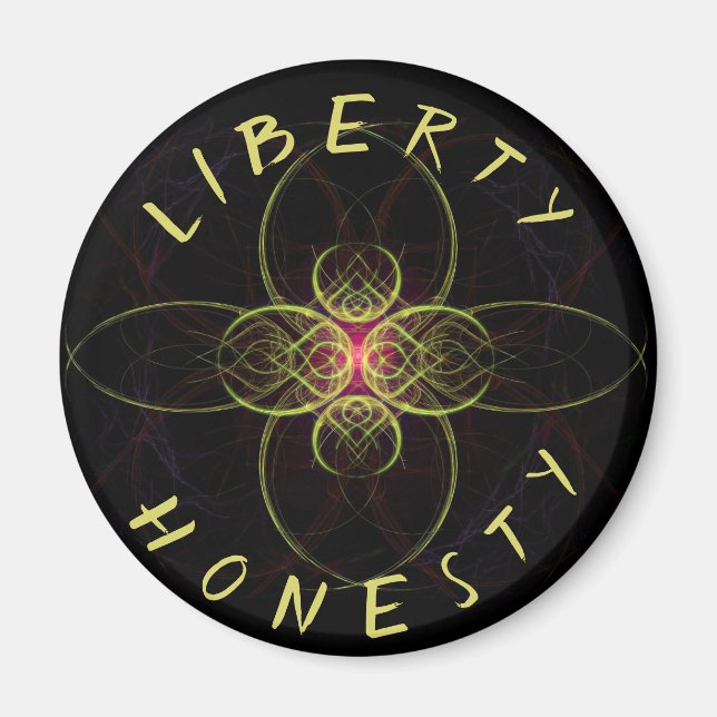 Liberty & Honesty Mystery Medallion Magnet (Front)