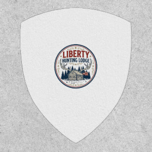 Liberty Hunting Lodge Patriotic Patriotic Hunting Patch