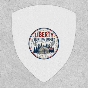 Liberty Hunting Lodge Patriotic Patriotic Hunting Patch