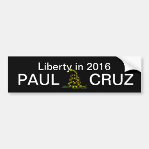 Liberty in 2016 Paul Cruz Bumper Sticker