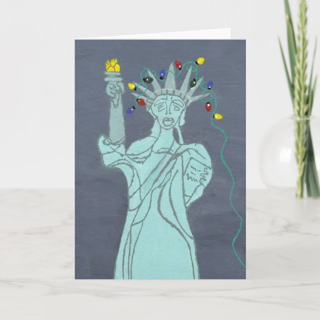 Liberty In Lights Holiday Card (Front)