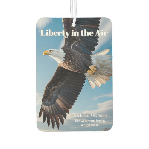 Liberty in the Air • 1776–2026 Eagle Keepsake Freshener Liberty in the Air • 1776–2026 Eagle Keepsake Freshener