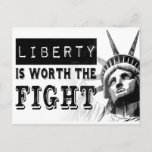 Liberty Is Worth The Fight Protest Postcard