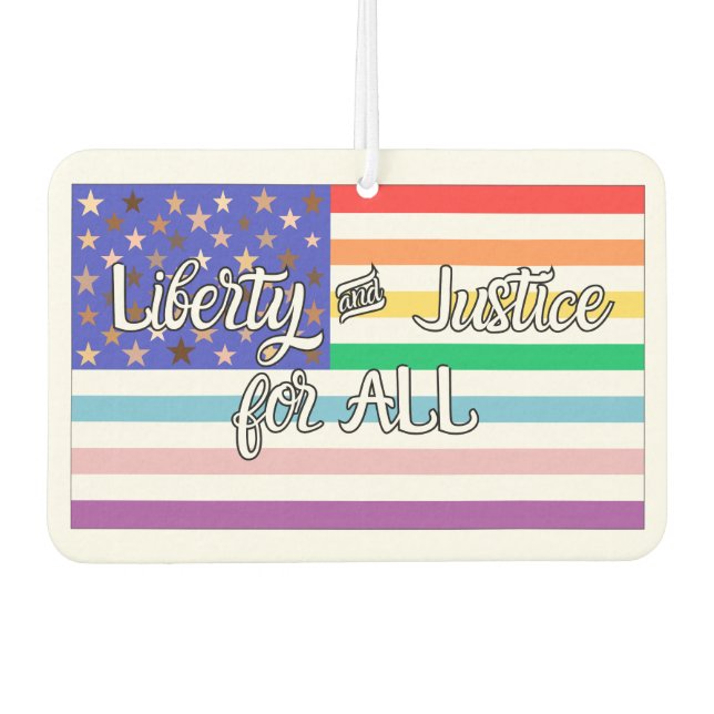 LIberty & Justice for ALL Air Freshener (Front)