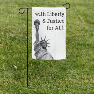 Liberty & Justice for ALL Garden Flag