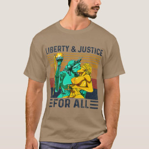 Liberty Justice For All Lesbian Lgbt Pride T-Shirt