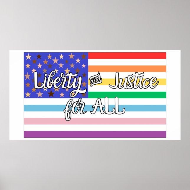 Liberty & Justice for ALL Poster (Front)