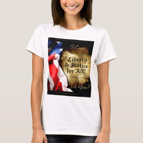 Liberty  Justice for all  progressive democrat T_Shirt