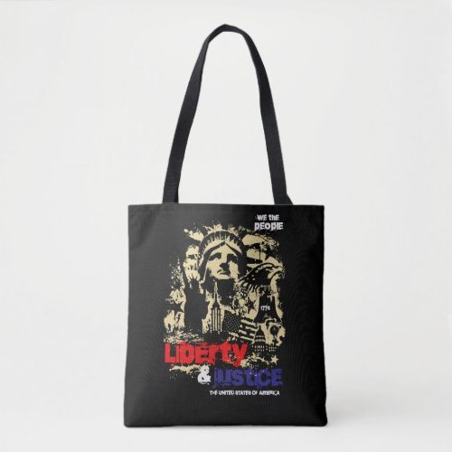 Liberty  Justice Statue of Liberty USA  Tote Bag