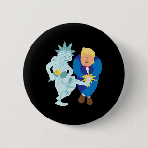 Liberty Kicks Trump 2020 Election Anti Donald Demo Button