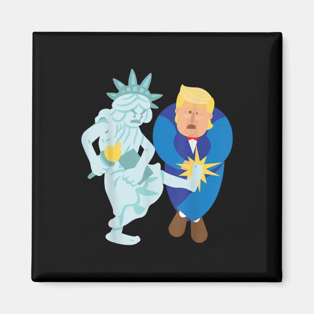 Liberty Kicks Trump 2020 Election Anti Donald Magnet (Front)