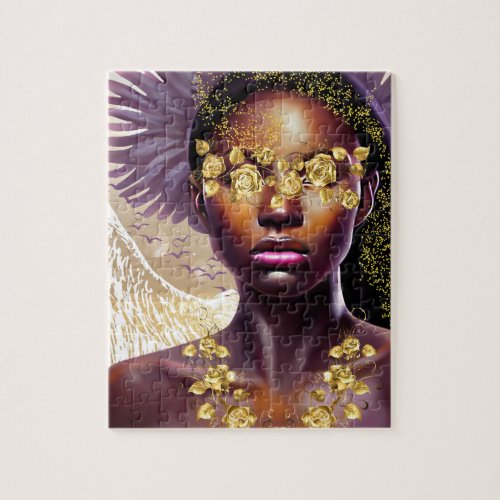 Liberty Kween African American Woman Art Jigsaw Puzzle