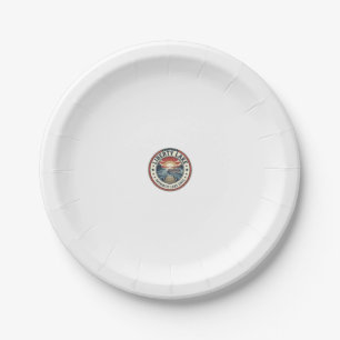 Liberty Lake Patriotic Patriotic Lake Life Vintage Paper Plates