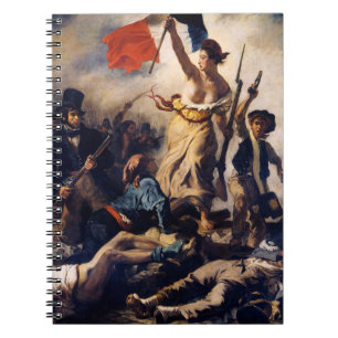 Liberty Leading People Painting Eugène Delacroix Notebook
